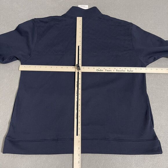 Gonzaga Bulldogs Sweatshirt Womens XL Navy Blue Half Snap Fleece Pockets Thermal - Picture 9 of 12